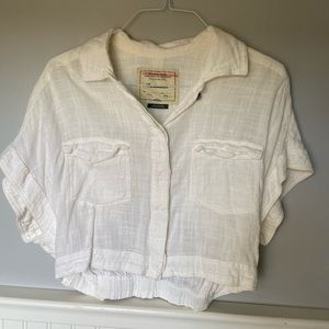 Cropped T Shirt - White!